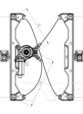 TYC Genera Power Window Motor and Regulator Assembly Chevrolet HHR Front Right 2006-2011                                     - 660417 - Image 3