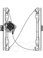 TYC Genera Power Window Motor and Regulator Assembly Dodge Avenger Front Right 2008-2010                                     - 660421 - Image 3