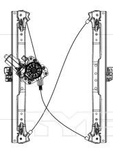TYC Genera Power Window Motor and Regulator Assembly Front Right                                     - 660425 - Image 3