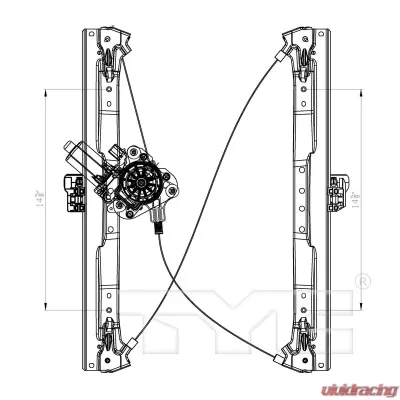 TYC Genera Power Window Motor and Regulator Assembly Front Right - 660425
