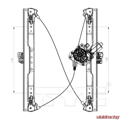 TYC Genera Power Window Motor and Regulator Assembly Front Left - 660426