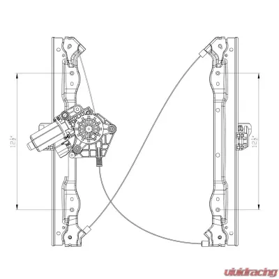 TYC Genera Power Window Motor and Regulator Assembly Dodge Avenger Front Right 2008-2010 - 660427