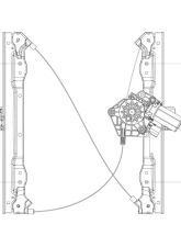 TYC Genera Power Window Motor and Regulator Assembly Dodge Avenger Front Left 2008-2010                                     - 660428 - Image 4