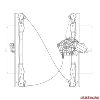 TYC Genera Power Window Motor and Regulator Assembly Dodge Avenger Front Left 2008-2010 - 660428