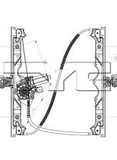TYC Genera Power Window Motor and Regulator Assembly Jeep Grand Cherokee Front Right 2006-2010                                     - 660429 - Image 6