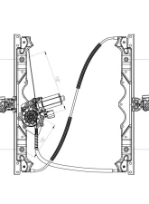 TYC Genera Power Window Motor and Regulator Assembly Jeep Grand Cherokee Front Right 2006-2010                                     - 660429 - Image 3