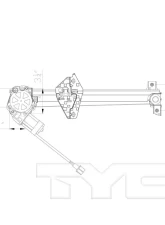 TYC Genera Power Window Motor and Regulator Assembly Honda Civic Rear Right 2006-2011                                     - 660463 - Image 3
