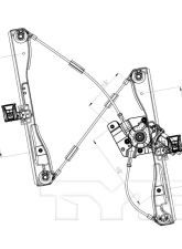 TYC Genera Power Window Motor and Regulator Assembly Front Right                                     - 660471 - Image 3