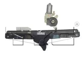 TYC Genera Power Window Motor and Regulator Assembly Rear Right
