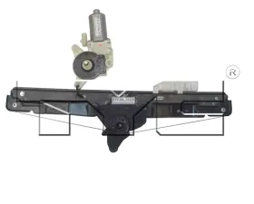 TYC Genera Power Window Motor and Regulator Assembly Rear Left
