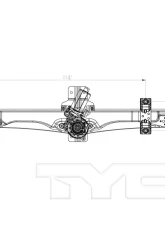 TYC Genera Power Window Motor and Regulator Assembly Front Right                                     - 660475 - Image 2