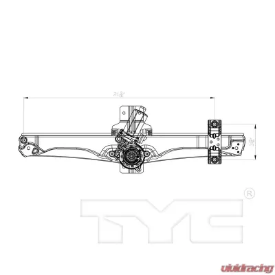 TYC Genera Power Window Motor and Regulator Assembly Front Right - 660475