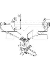 TYC Genera Power Window Motor and Regulator Assembly Honda Accord Rear Left 2003-2007                                     - 660486 - Image 4