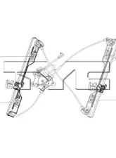 TYC Genera Power Window Motor and Regulator Assembly Nissan Altima Front Left 2002-2006                                     - 660488 - Image 5