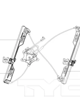 TYC Genera Power Window Motor and Regulator Assembly Nissan Altima Front Left 2002-2006                                     - 660488 - Image 3