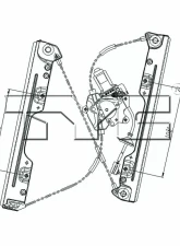 TYC Genera Power Window Motor and Regulator Assembly Nissan Murano Front Left 2003-2007                                     - 660498 - Image 6