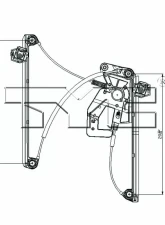 TYC Genera Power Window Motor and Regulator Assembly BMW Front Left                                     - 660500 - Image 4