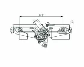 TYC Genera Power Window Motor and Regulator Assembly Chevrolet Malibu Rear Left 2005-2008
