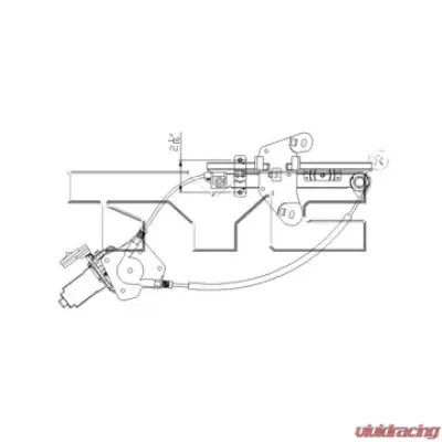 TYC Genera Power Window Motor and Regulator Assembly Rear Right - 660515