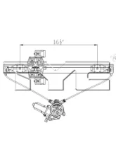 TYC Genera Power Window Motor and Regulator Assembly Ford Rear Left                                     - 660518 - Image 4