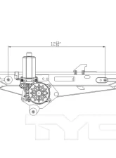 TYC Genera Power Window Motor and Regulator Assembly Ford Focus Rear Left 2000-2007                                     - 660542 - Image 4