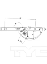 TYC Genera Power Window Motor and Regulator Assembly Jeep Liberty Rear Left 2002-2006                                     - 660546 - Image 4