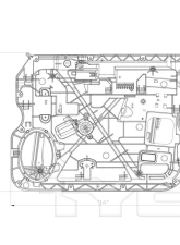 TYC Genera Power Window Motor and Regulator Assembly Front Right                                     - 660579 - Image 3