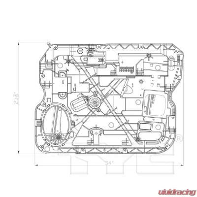 TYC Genera Power Window Motor and Regulator Assembly Front Right - 660579