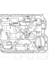 TYC Genera Power Window Motor and Regulator Assembly Front Left                                     - 660580 - Image 3
