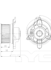 TYC Genera HVAC Blower Motor Ford Front                                     - 700217 - Image 4