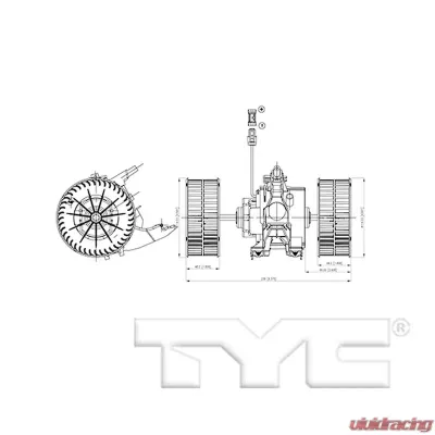 TYC Genera HVAC Blower Motor BMW Front - 700279