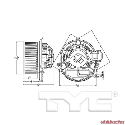 TYC Genera HVAC Blower Motor BMW Front - 700281
