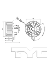 TYC Genera HVAC Blower Motor Front                                     - 700286 - Image 3