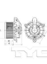 TYC Genera HVAC Blower Motor Ford Front                                     - 700288 - Image 4