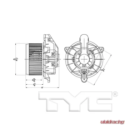 TYC Genera HVAC Blower Motor Ford Front - 700288