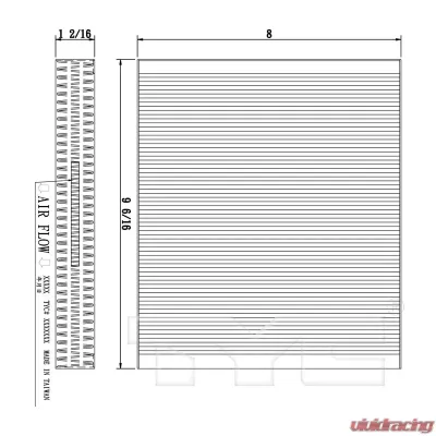 TYC Genera Cabin Air Filter - 800182C