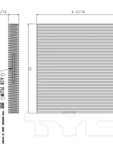 TYC Genera Cabin Air Filter                                     - 800201P - Image 3