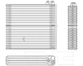 TYC Genera A/C Evaporator Core Front