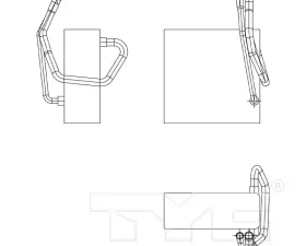 TYC Genera A/C Evaporator Core Front