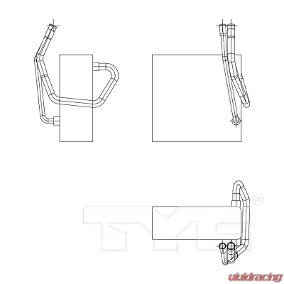 TYC Genera A/C Evaporator Core Front - 97053