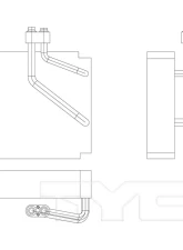 TYC Genera A/C Evaporator Core Hyundai Accent Front 2002-2006                                     - 97103 - Image 3