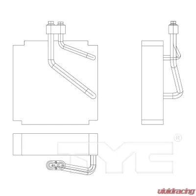 TYC Genera A/C Evaporator Core Hyundai Accent Front 2002-2006 - 97103