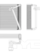 TYC Genera A/C Evaporator Core Hyundai Elantra 2007-2010                                     - 97109 - Image 5