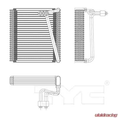 TYC Genera A/C Evaporator Core Kia Optima Front 2006-2010 - 97110