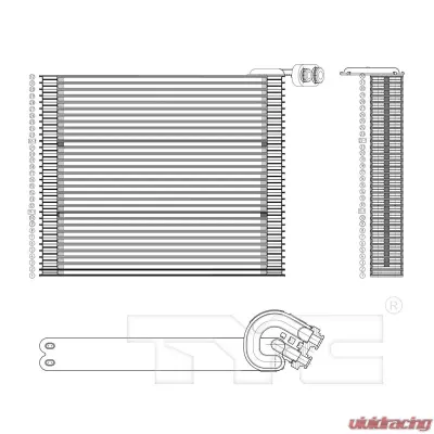 TYC Genera A/C Evaporator Core Front - 97122