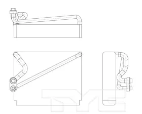 TYC Genera A/C Evaporator Core Subaru Front