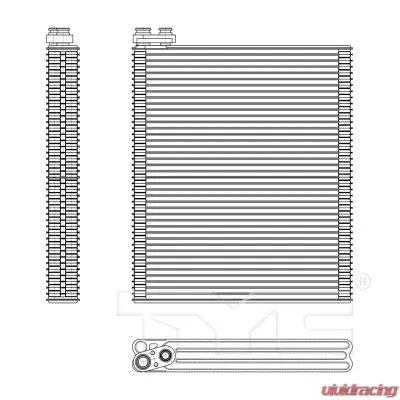 TYC Genera A/C Evaporator Core Front - 97135