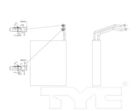 TYC Genera A/C Evaporator Core Jeep Front