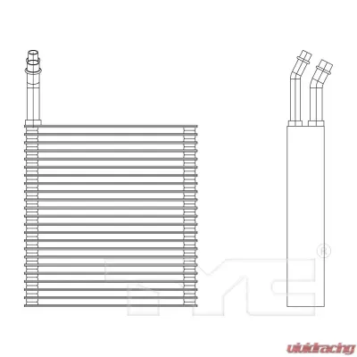 TYC Genera A/C Evaporator Core Front - 97150