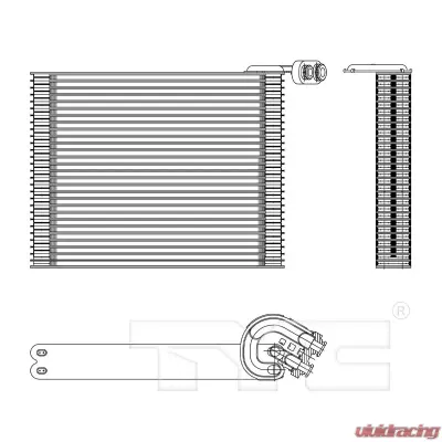 TYC Genera A/C Evaporator Core Front - 97151